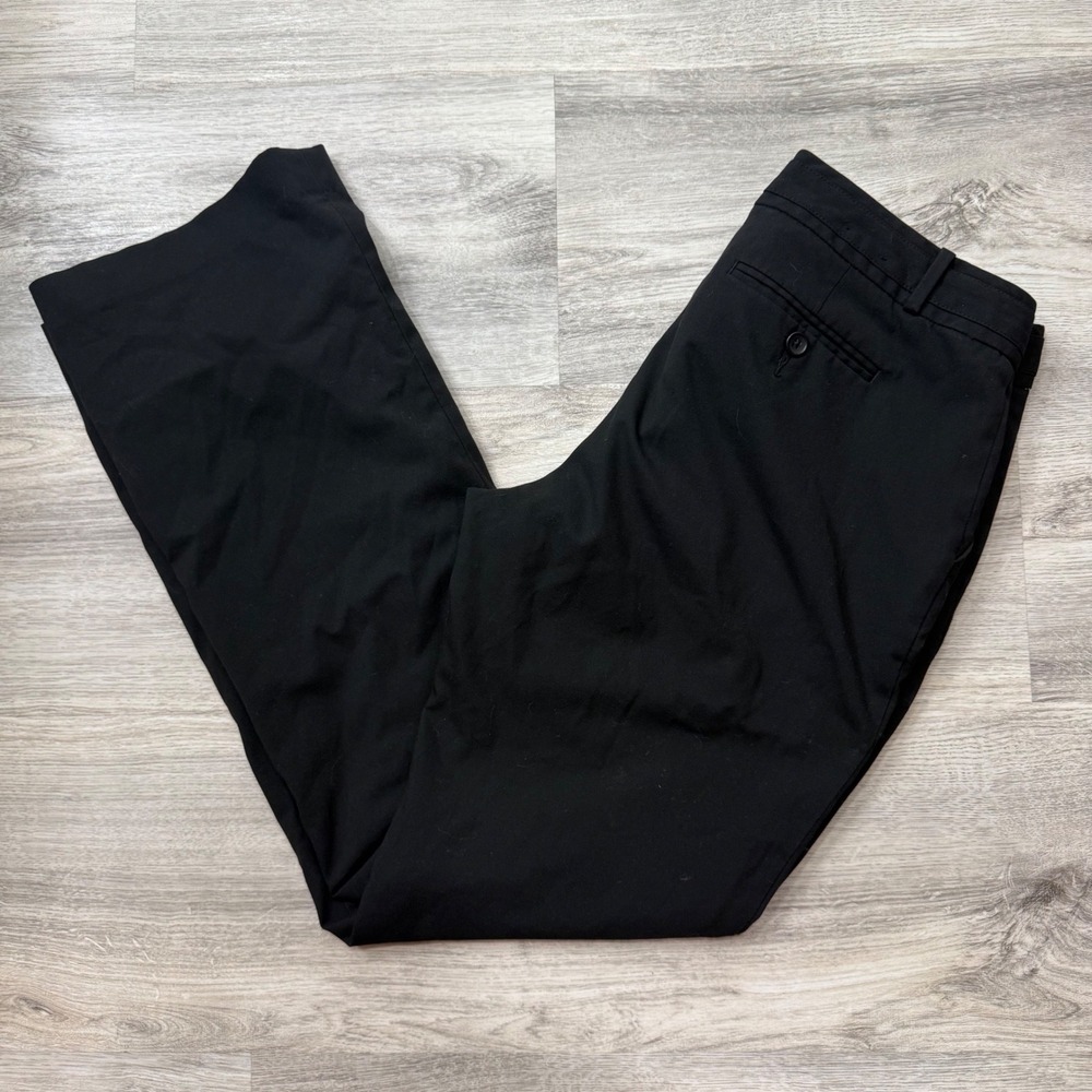Banana Republic Martin Fit Black Dress Pants Trousers Women Size 8R